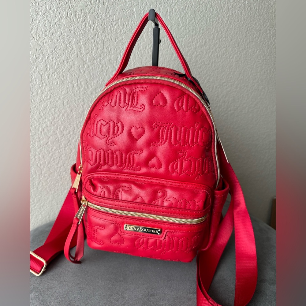 Juicy Couture Red Rosie Mini Backpack NWT